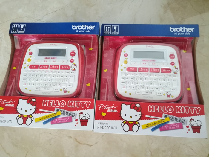 兄弟标签打印机PT-D200KT(SN)家用hello kitty史努比snoopy d210