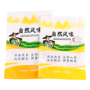 加厚通用自然风味包装袋农家干货土特产自封袋山珍菌菇礼品袋空袋