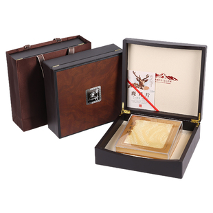 新款铝牌鹿茸片包装盒梅花鹿茸片礼品盒礼盒鹿茸切片木盒空盒批发