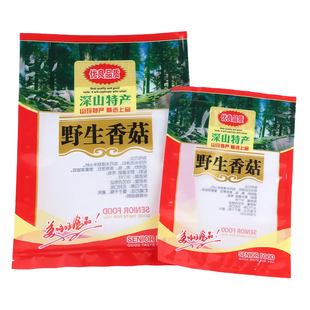 深山特产野生香菇包装袋100克250克干货冬菇礼品袋蘑菇花菇密封袋