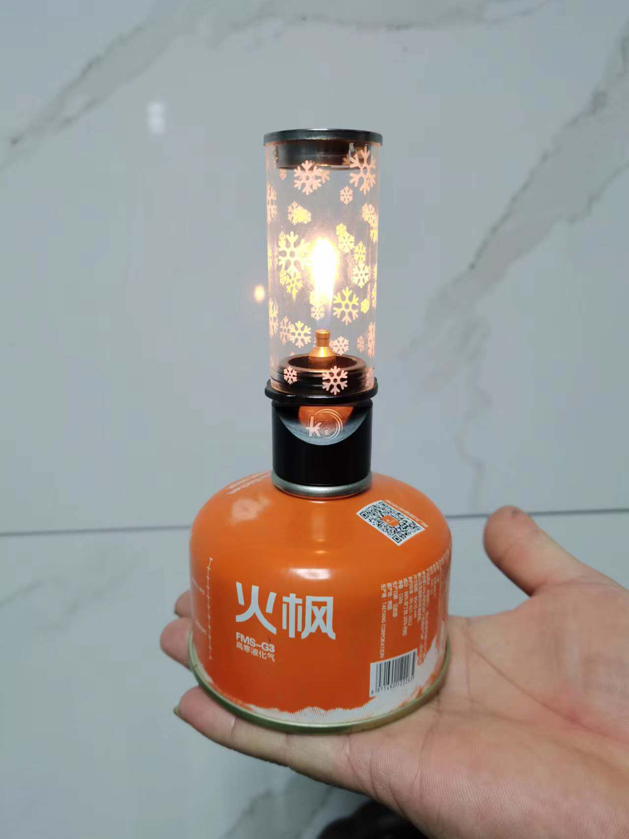 卡酷户外ma--02无灯芯烛灯户外野营灯照明燃气汽灯帐篷灯营地马灯