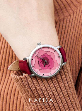Nafisa娜菲莎出口艺术创意设计女性女生女士女大中学生时尚手表