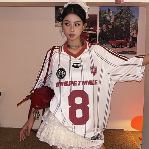 美式潮流印花短袖T恤女