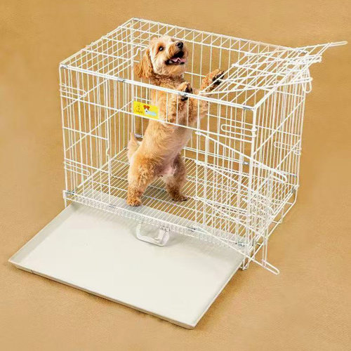 乐佳中小型犬带厕所加粗宠物笼猫