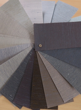 DE色织仿真丝多色颗粒竹节纹墙布哑光拉丝竖纹壁布金色蓝色卡A129