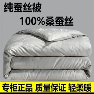 正品 手工蚕丝被100%桑蚕丝冬被10斤全棉春秋被子被芯子母被夏凉被