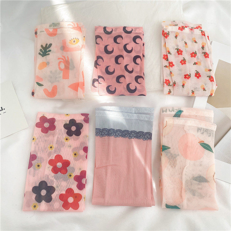 女士防晒手袖护臂冰袖网纱袖套薄袖套