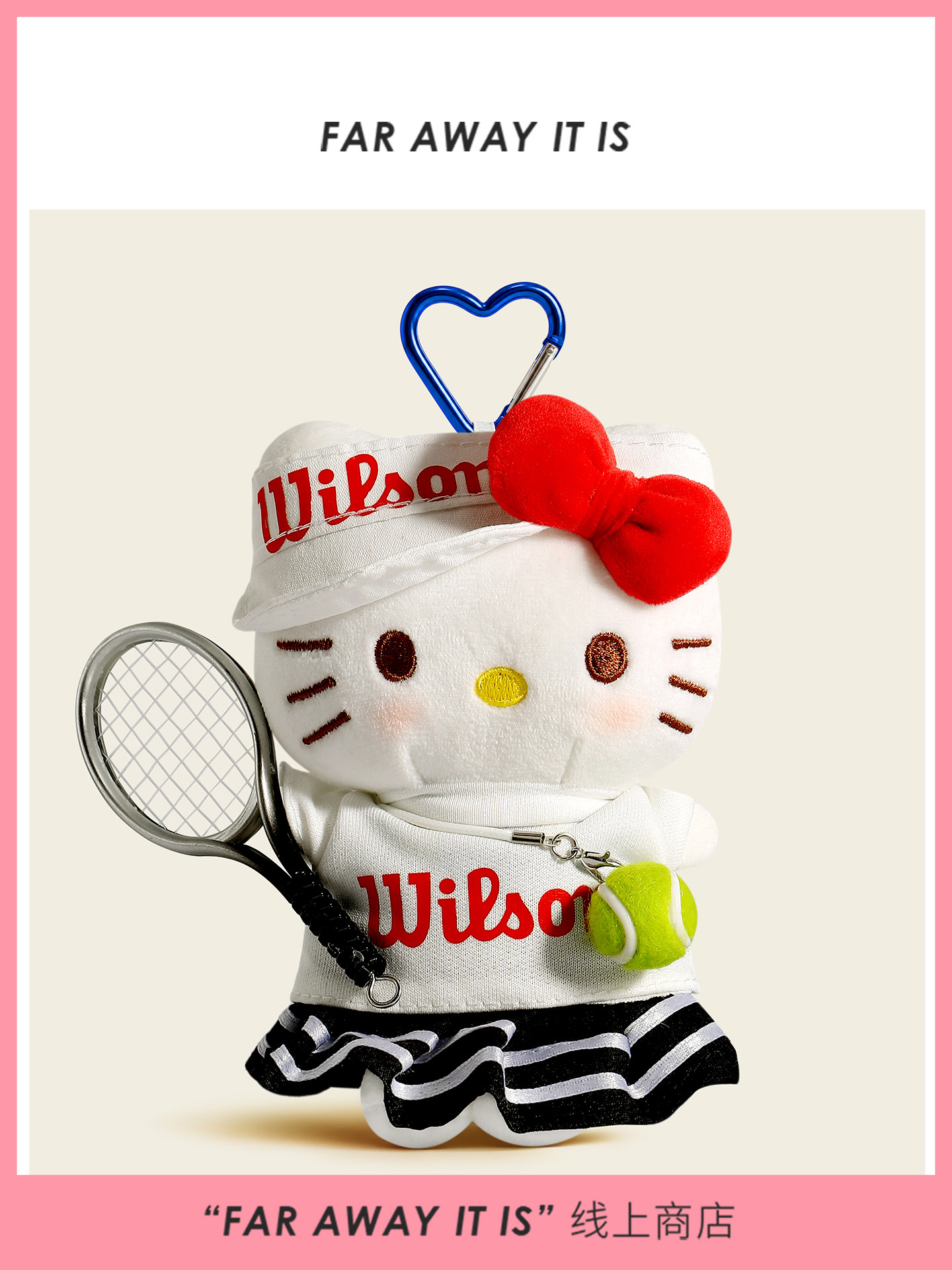 ของแท้ ที่ห้อยกระเป๋าลายเฮลโลคิตตี้น่ารักแนวสปอร์ต ตุ๊กตาผ้าพลัฌ ของเล่น ที่ห้อยกระเป๋าหนังสือดูหรูหรา ของขวัญ