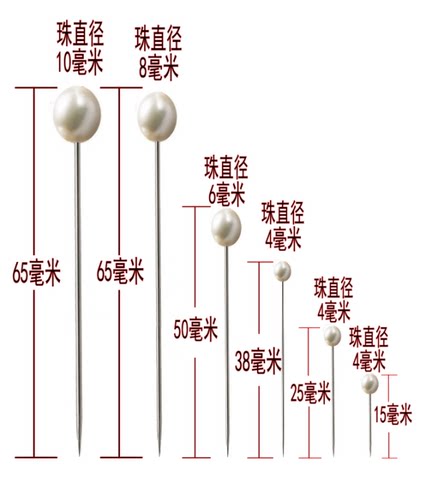 智慧通大头针花店DIY珍珠