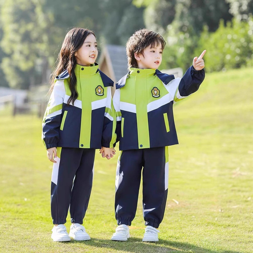 新款中小学生校服春秋装棒球服三件套儿童班服运动服幼儿园园服