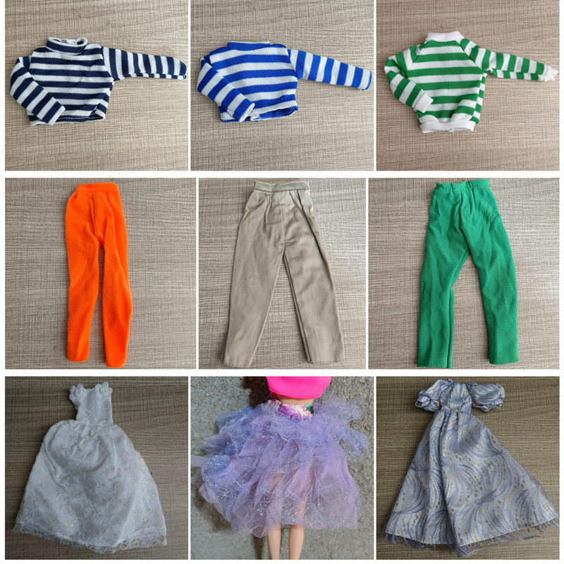 58包邮芭芘复古礼服毛衣长裤裹胸