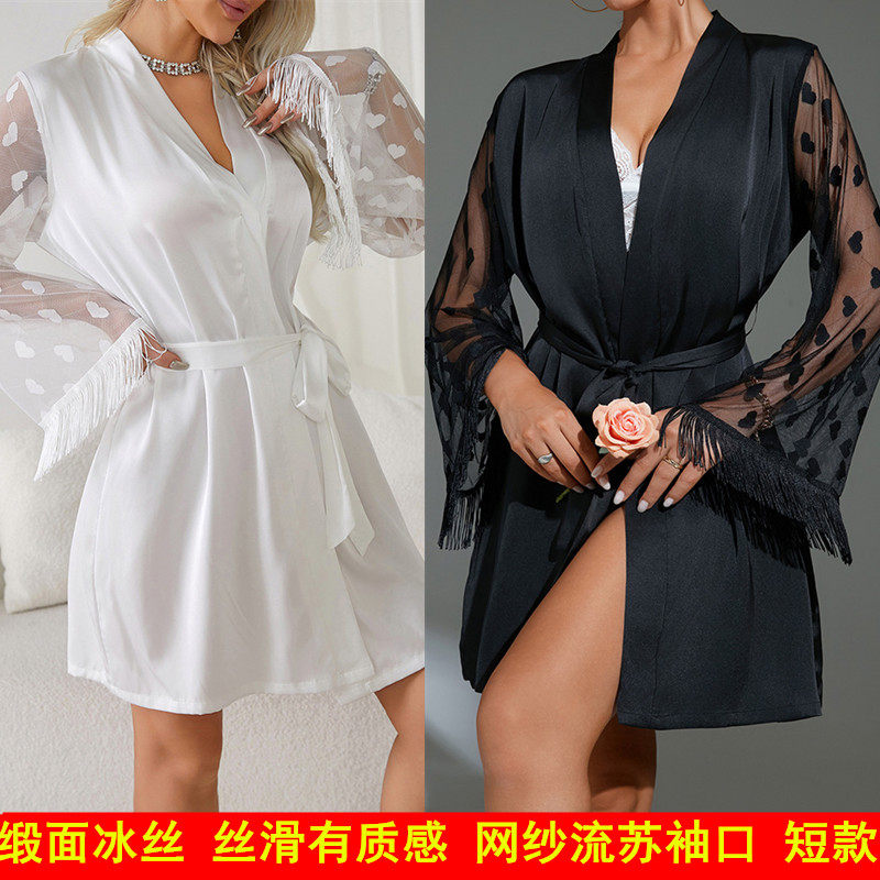 蕾丝雪纺缎面冰雪丝暗恋橘冰丝女