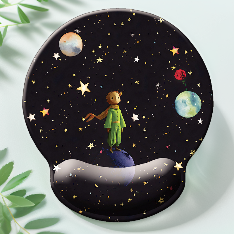 小王子鼠标垫护腕女生高颜值办公电脑滑鼠垫防滑垫子耐脏超大无味,电脑硬件/显示器/电脑周边,鼠标垫/贴/腕垫,淘宝优惠券,粉丝福利购,淘宝优惠卷