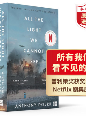 所有我们看不见的光剧版 英文原版 All the Light We Cannot See 当代畅销小说 Netflix剧集原著 普利策奖 搭愤怒的葡萄 紫色
