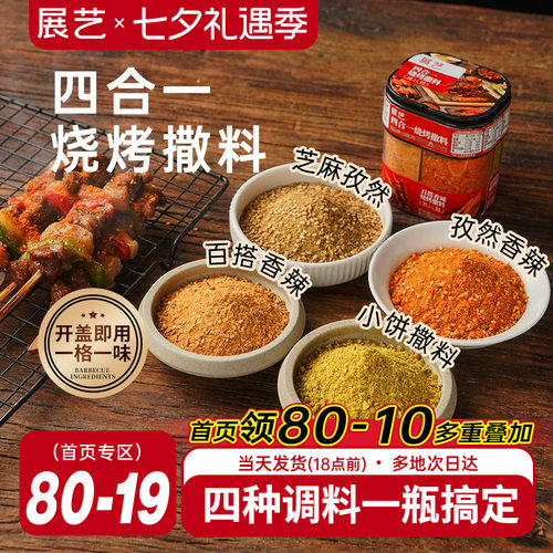 展艺四合一烧烤撒料家庭调味料