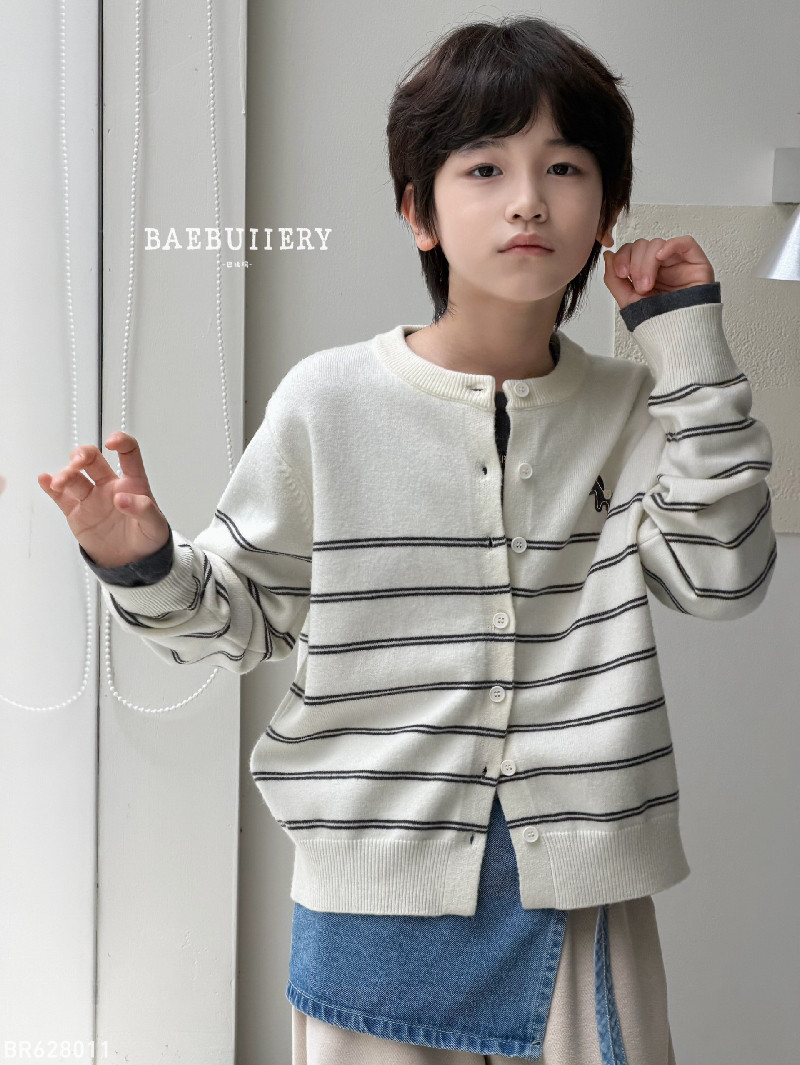专柜正品2026秋冬新款 男女童羊毛衫中大童针织开衫毛衣28011