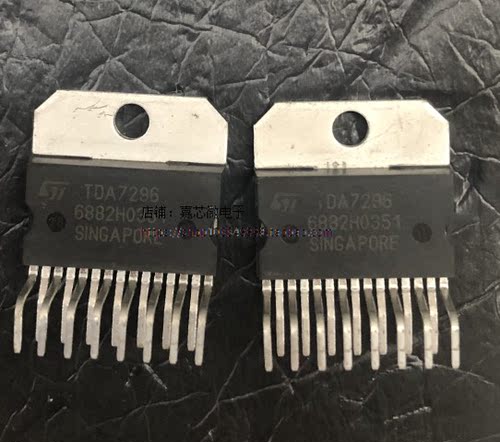 TDA7296   原装ST ZIP-15扬声器通道数：1 输出功率：60Wx1@8Ω