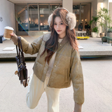 25款冬季短款羽绒内胆皮衣外套羽绒服2C208-X2585-P235-K348，女装羽绒服，2C208