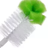 Прочный портативный ершик для бутылочки, простая щетка, комплект, поролоновое средство детской гигиены со стаканом, моющее средство для бутылочек