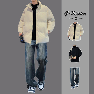 加绒加厚学生搭配保暖三件套衣服 潮流休闲套装 冬季 棉衣男外套韩版
