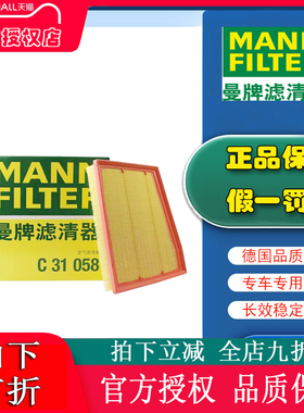 适配23-24款WEY蓝山高山 1.5T曼牌空滤空气滤芯空气格清器 C31058