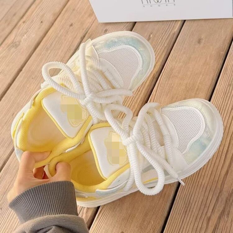 【万达撤柜】网面透气配裙子小白鞋女2026春夏新款小众网鞋子百搭