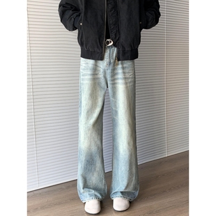 长裤 美式 型夏季 2021M版 cleanfit战斗牛王微喇冰蓝牛仔裤