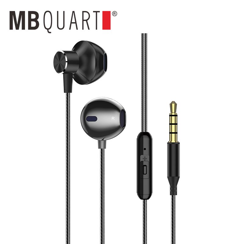 MBQUART MB175半入耳式有线手机电脑超重低音安卓游戏吃鸡带麦