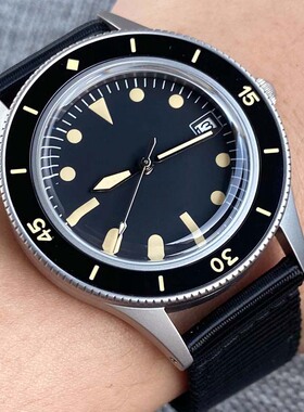 五十50 FATHOMS手表潜水员机械手表男NH35圆顶蓝宝石玻璃复刻经典