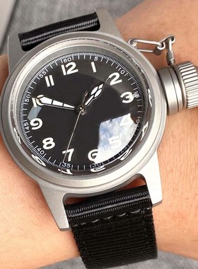 复古经典飞行员男士手表NH35自动机芯C3超亮20ATM大把头拱蓝宝石