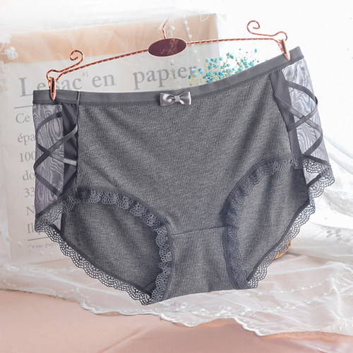 大码纯棉内裤女中腰性感舒适无痕