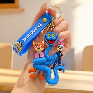 疯狂动物城2卡通公仔钥匙扣朱迪尼克男女书包挂件新年活动小礼品