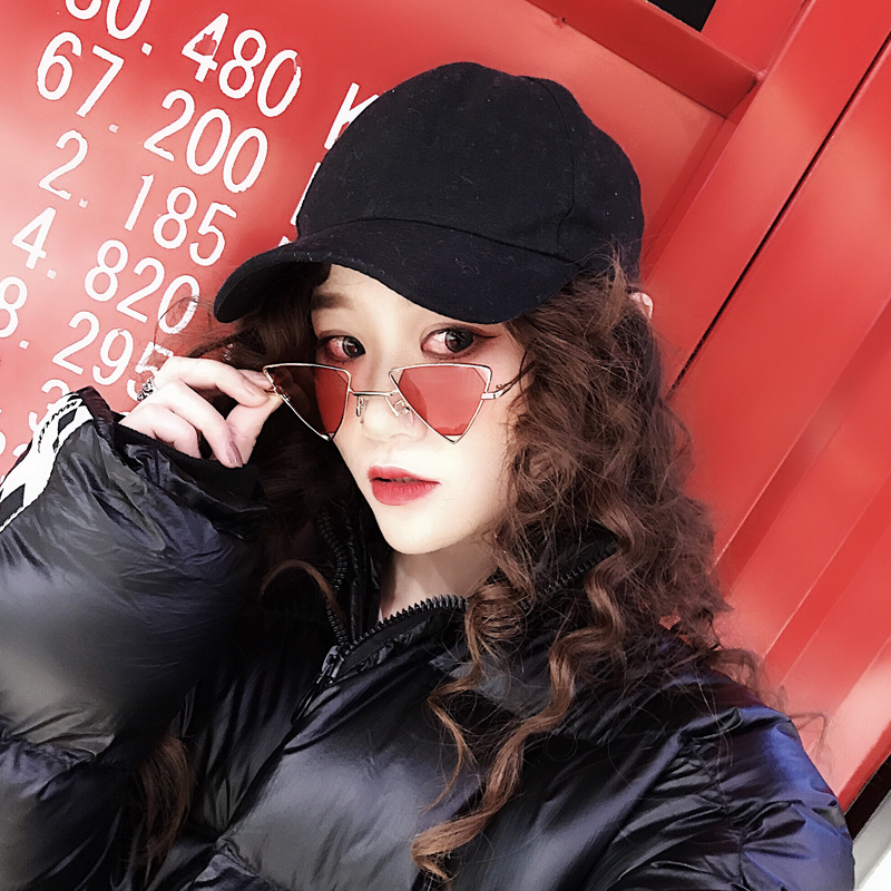 ulzzang眼镜女韩版潮复古原宿2019新款墨镜圆脸网红街拍太阳镜ins