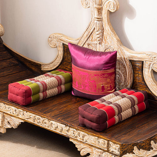 泰国木棉长方形靠枕抱枕飘窗卧室