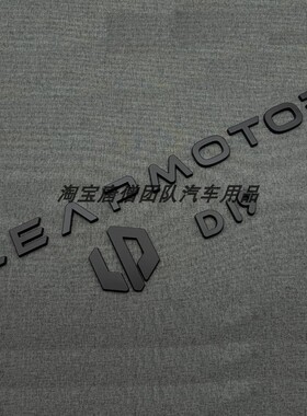 适用于零跑LEAPMOTOR标志D19前机盖引擎盖标后尾标金属黑色车标贴
