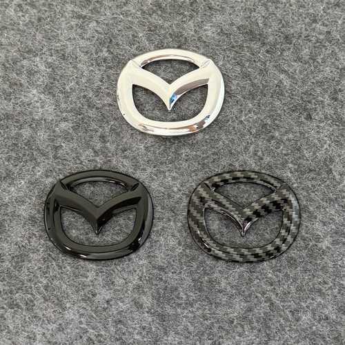 适用马自达3阿特兹昂克赛拉马自达6CX3CX4CX5睿翼CX9方向盘车标贴
