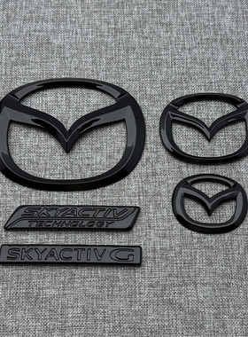 适用于15-24款马自达MX5 ND改装黑色车标第四代MX-5前后标字母标
