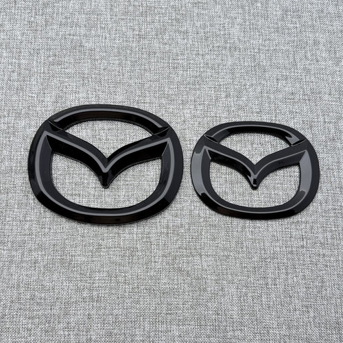 适用于马自达CX-30 CX-4 CX-50车标贴改装黑色中网标尾标前车标贴