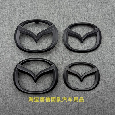适用于海外版马自达3昂克赛拉车标前后标进口MAZDA3五门尾标前标