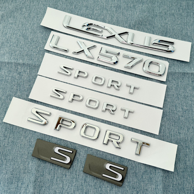 适用雷克萨斯LX570字母标SPORT侧标尾门标志凌志570运动S标贴