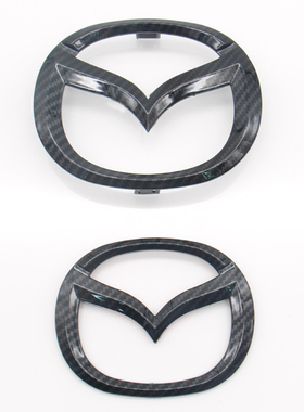 适用于马自达CX-5一代二代车标13-24年CX5中网标后尾标改装黑色标