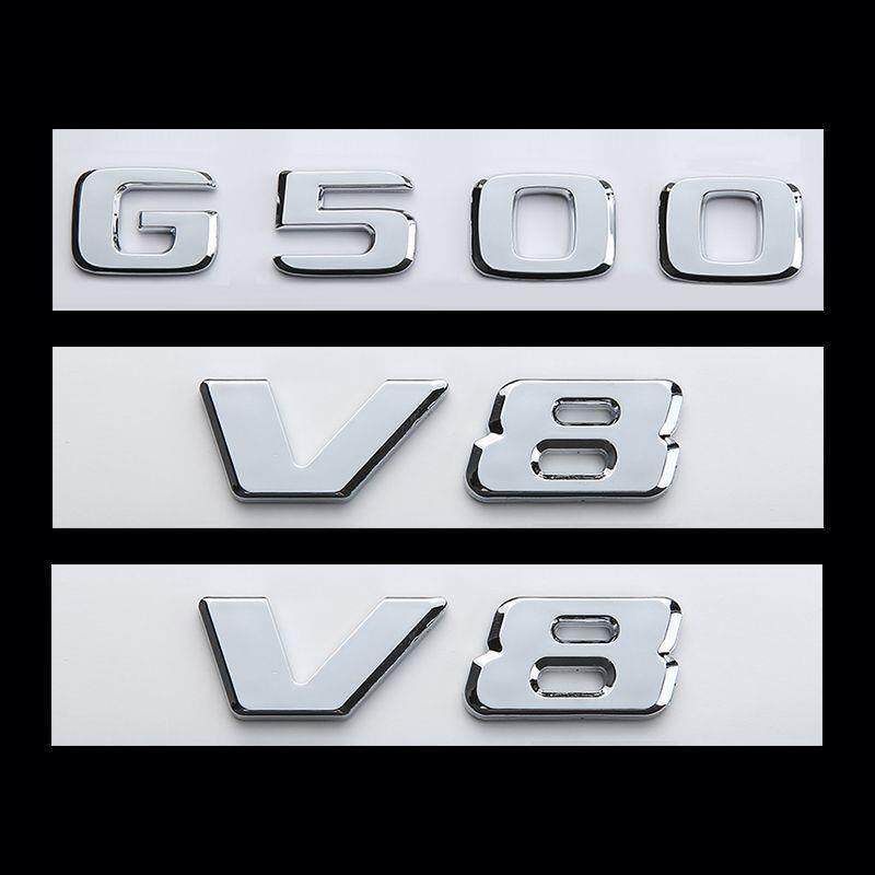 奔驰G级尾标车标字标大G改装G500 G63G65数字 V8 biturbo侧标车贴