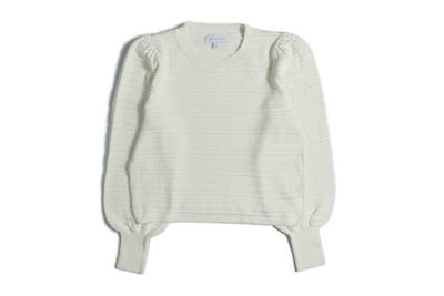 灯笼袖镂空针织衫22081104