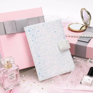 kinbor创意手帐本自填日程效率本计划册A6虹钻石片质感日记笔记本