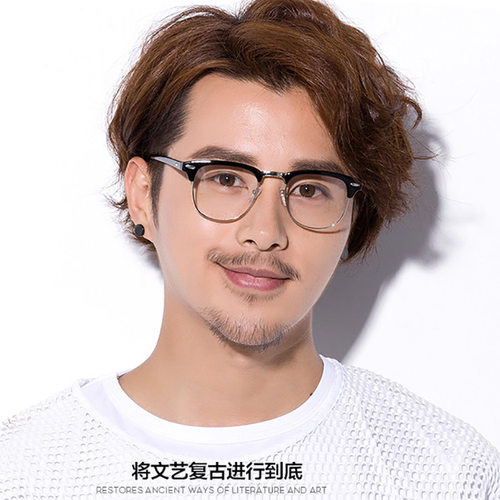 杰克福星防蓝光时尚超轻老花镜男