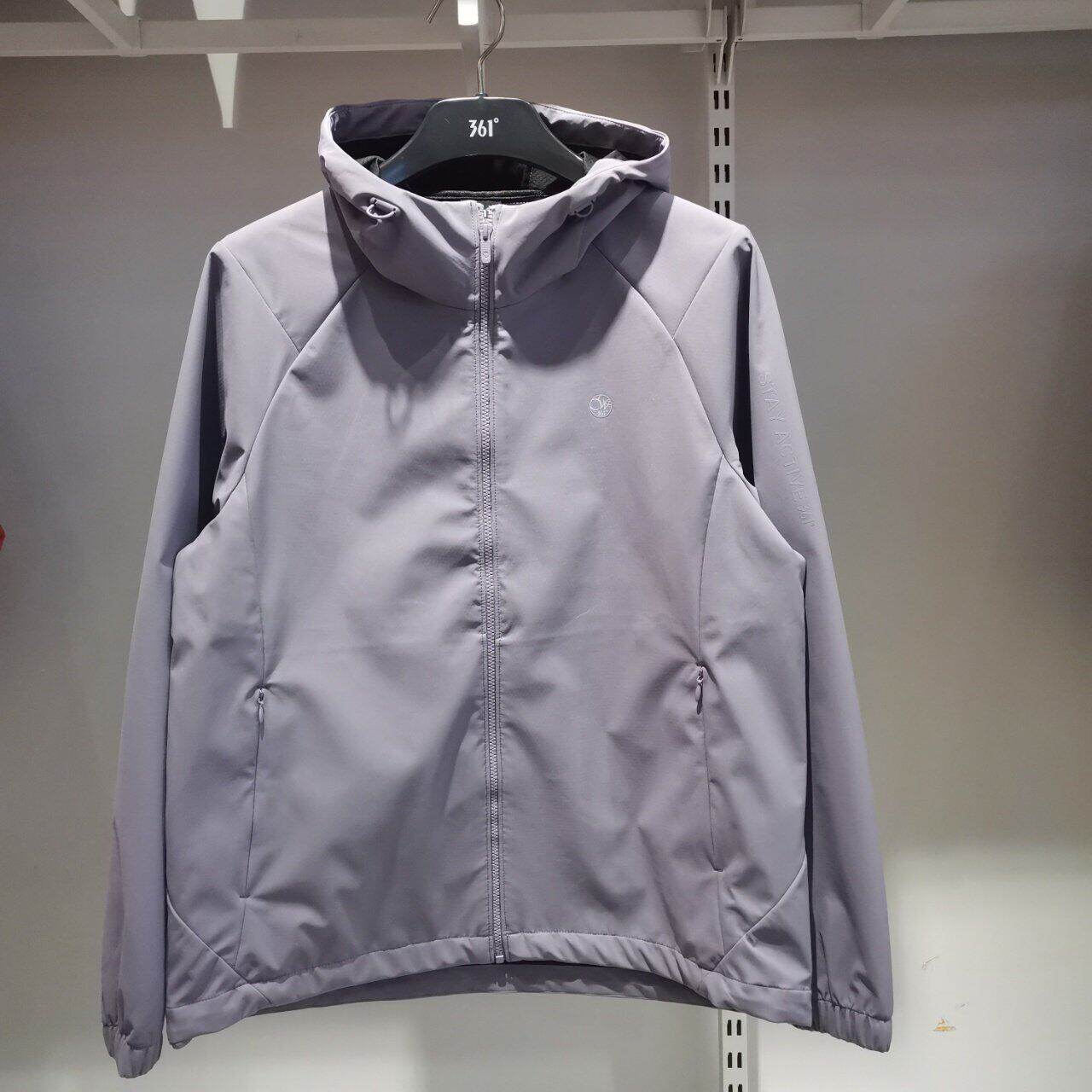 361度女士绒里风衣2026春季新款连运动帽衫外套562614603