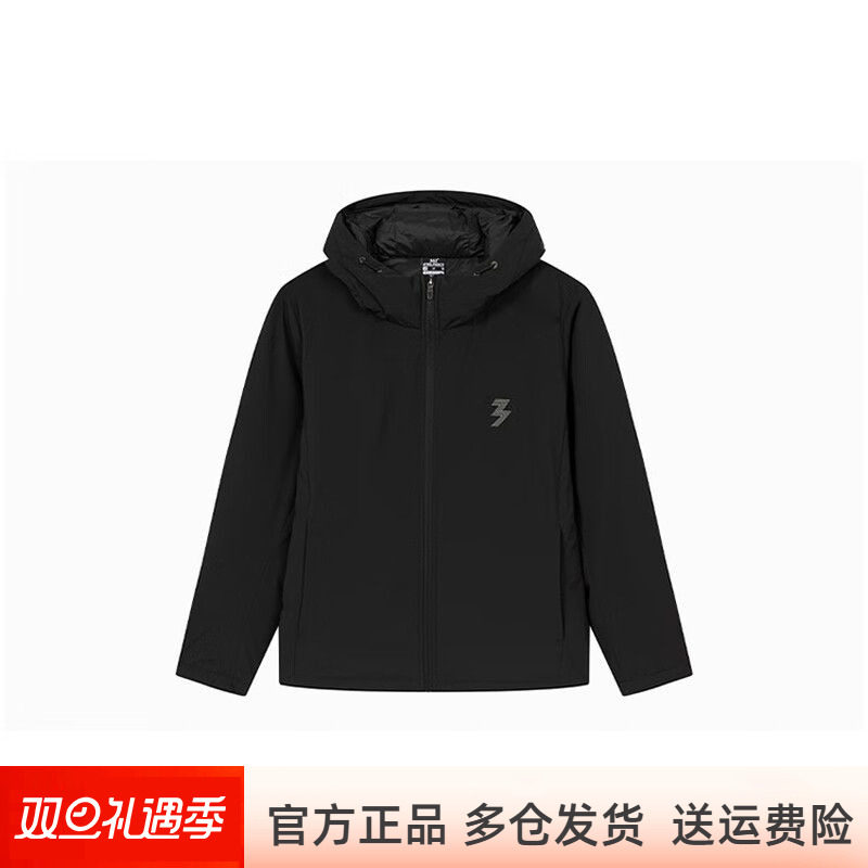 361度女式羽绒服鸭绒短款连帽外套保暖上衣2025冬季新品562542303