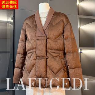 中年妈妈羽绒服冬装保暖白鸭绒外套2025新款冬季中老年时尚女装