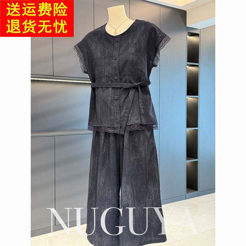 时尚流行年轻妈妈装套装女短袖夏装新款气质百搭中老年裤子两件套