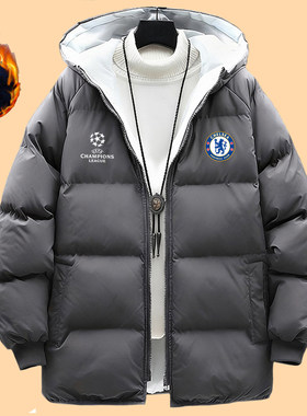 欧冠切尔西防寒保暖棉服男女休闲加厚时尚羽绒棉衣秋冬季外套夹克